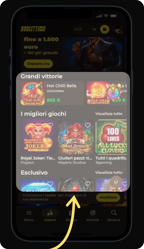 Lobby Gioco Roulettino